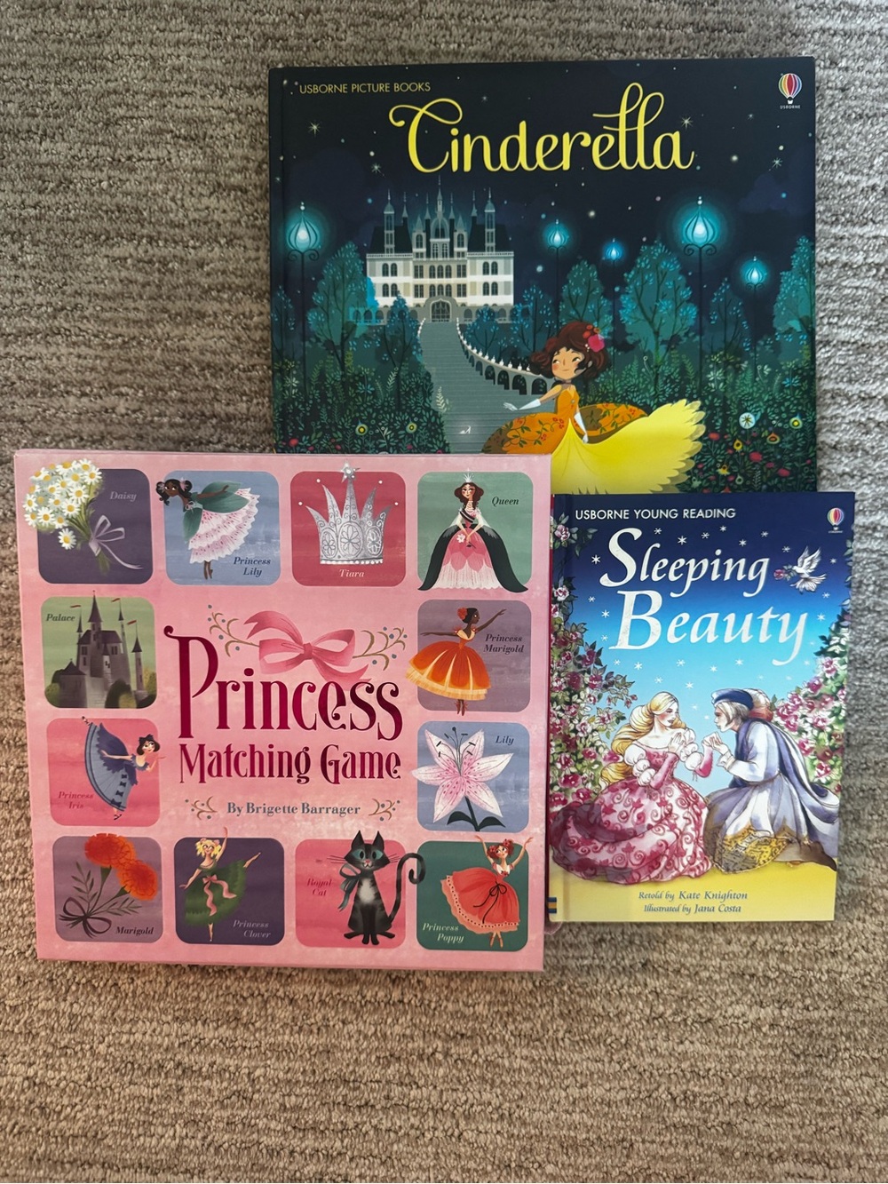 Princess Fairy Tale Bundle | Usborne's Princess Books & Princess Matching Game